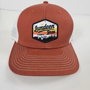 The Game Headwear Hat Brown Rust Trucker Snap Back Mesh Logo Patch NWT